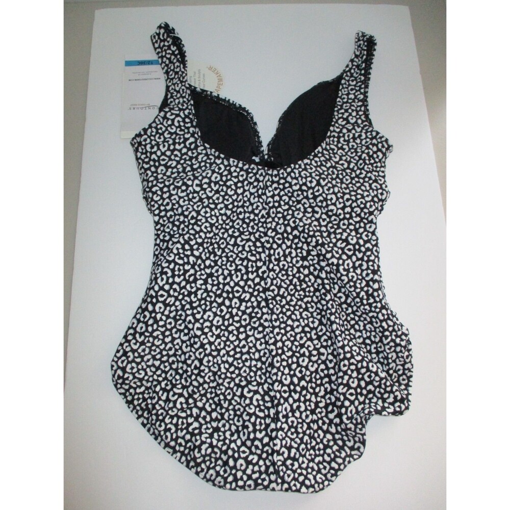 Coco Reef Contours Shapemaker Solitaire Tummy-Control One-Piece Swimsuit 12 36C - Picture 3 of 8